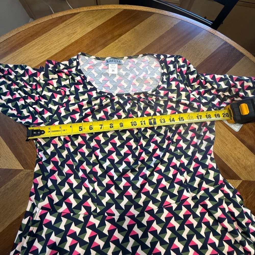 Karma Pink and Black Geometric Midi Dress new with tags - Picture 9 of 12